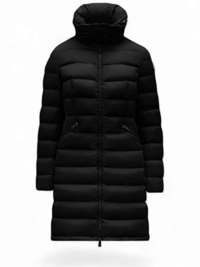 Flammette Long Down Jacket Black - MONCLER - BALAAN 2