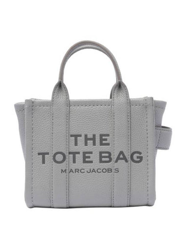 Mini Micro Leather Tote Bag Grey - MARC JACOBS - BALAAN 1