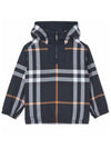 Kids Reversible Logo Hooded Jacket Navy 8047892 - BURBERRY - BALAAN 4