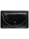 Slim Pocket Mini Coin Card Wallet Black - LE MASQUE - BALAAN 3