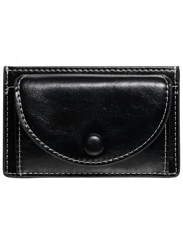 Slim Pocket Mini Coin Card Wallet Black - LE MASQUE - BALAAN 3