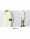 Men's Waffen Patch OLD Treatment Cotton Hoodie Green - STONE ISLAND - BALAAN 6