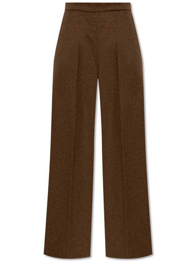 Max Mara Wool Trousers Axe, Women's, Brown - MAX MARA - BALAAN 1