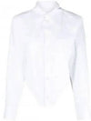 Corset Cotton Long Slevees Shirt White - MAISON MARGIELA - BALAAN 2