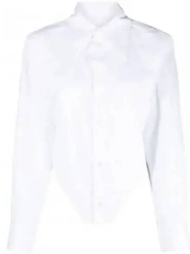 Corset Cotton Long Slevees Shirt White - MAISON MARGIELA - BALAAN 2