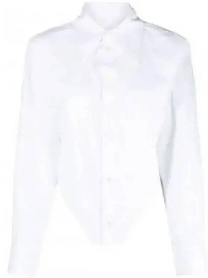 Corset Cotton Long Slevees Shirt White - MAISON MARGIELA - BALAAN 2