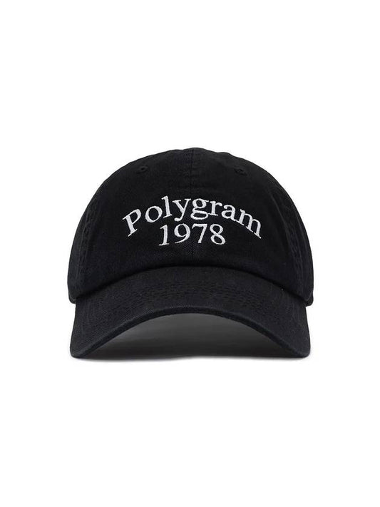 1978 WASHED BALL CAP BLACK - POLYGRAM - BALAAN 1