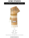 Check Mohair Muffler White Beige - ACNE STUDIOS - BALAAN 3