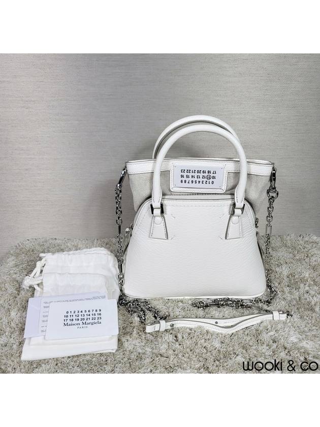 5AC Classique Micro Tote Bag White - MAISON MARGIELA - BALAAN 2