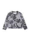 Floral Print French Terry Cardigan Gray - ENGINEERED GARMENTS - BALAAN 1