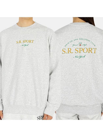 Wimbledon sweatshirt gray WIMBLEDON CREWNECK HEATHER - SPORTY & RICH - BALAAN 2