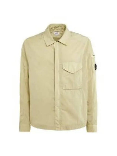 Chrome-R Zip-Up Over Long Sleeve Shirt Beige - CP COMPANY - BALAAN 2