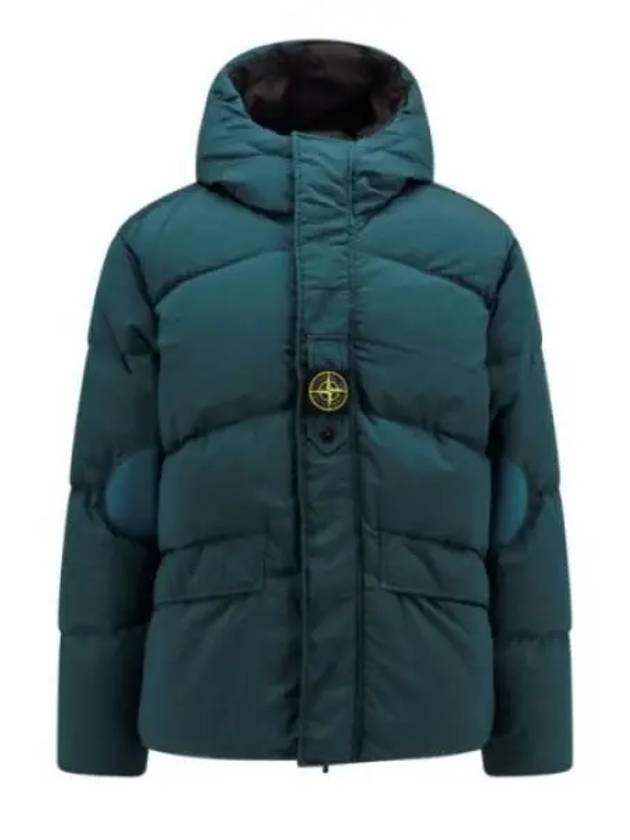 Logo Patch Reversible Padding Green - STONE ISLAND - BALAAN 2