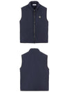 Logo Patch Softshell Vest Navy - STONE ISLAND - BALAAN 5