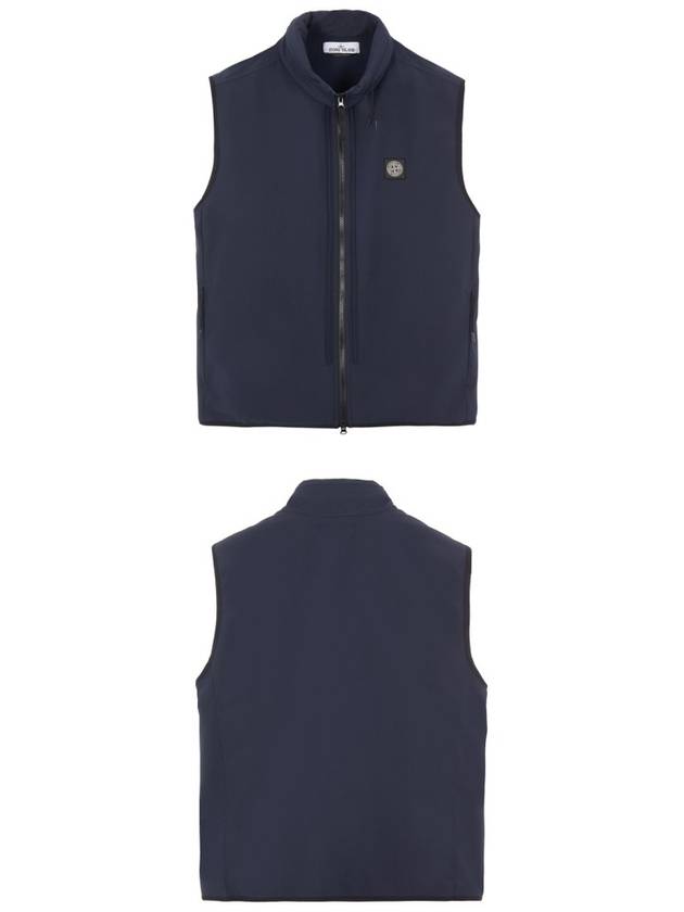 Logo Patch Softshell Vest Navy - STONE ISLAND - BALAAN 5