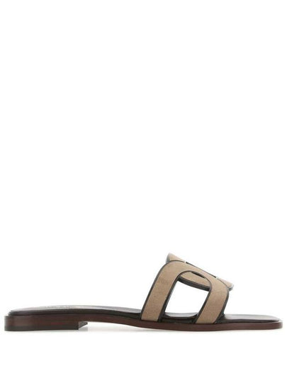 Women's Suede Sandals Slippers Brown - TOD'S - BALAAN 2