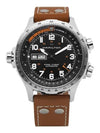 H77755533 Khaki Aviation x Wind Day-Date Automatic Men's Leather Watch 45mm - HAMILTON - BALAAN 2