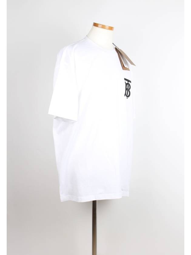 Monogram Men s Overfit Short Sleeve Tee White - BURBERRY - BALAAN 2