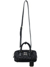 Arcadie Matelasse Nappa Leather Tote Bag Black - MIU MIU - BALAAN 4