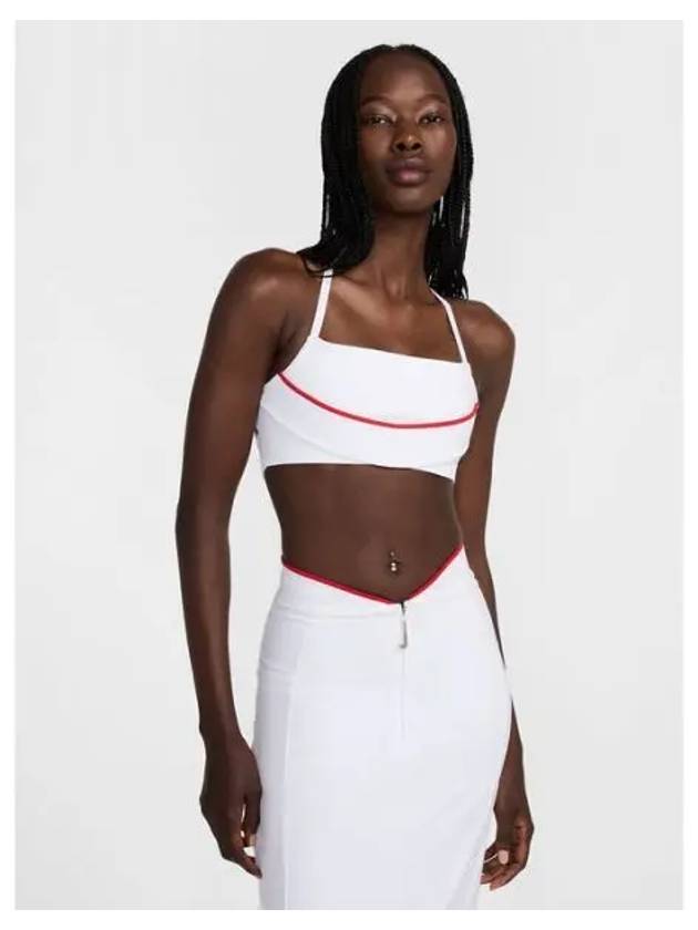 Jacquemus Sports Bra White Red - NIKE - BALAAN 2