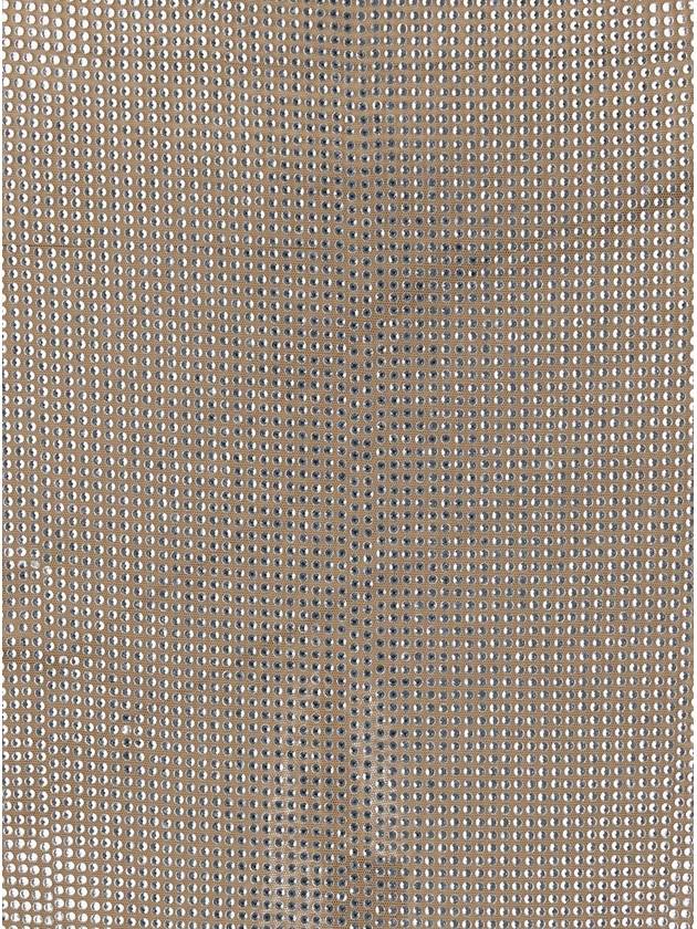 Silver Midi Skirt With Crystals Decoration In Technical Fabric Woman - GIUSEPPE DI MORABITO - BALAAN 3