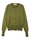 Bea Logo Cardigan Green - VIVIENNE WESTWOOD - BALAAN 2