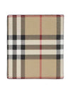 Check Leather Card Wallet Beige - BURBERRY - BALAAN 3