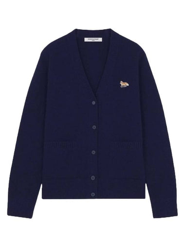 Baby Fox Patch Boxy Cardigan Navy - MAISON KITSUNE - BALAAN 1