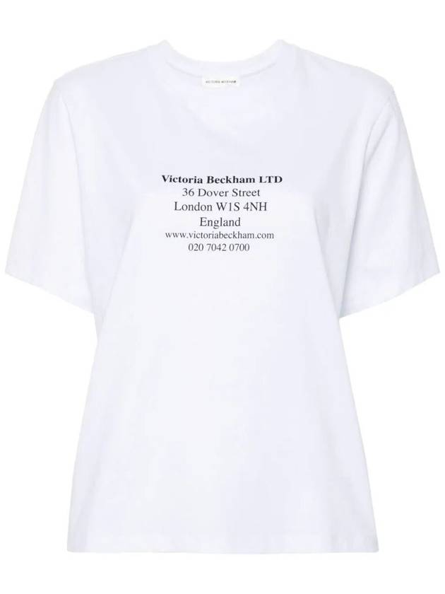 Victoria Beckham Address Print T-Shirt Clothing - VICTORIA BECKHAM - BALAAN 1