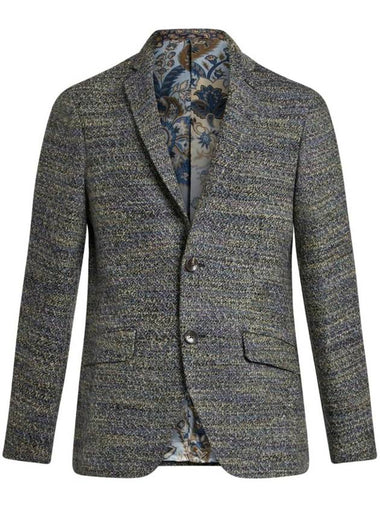 Etro Single-Breasted Wool Blazer With Pockets - ETRO - BALAAN 1