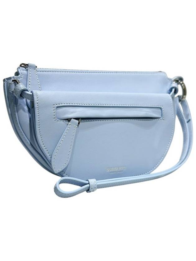 80407191 Pale Blue Double Olympia Mini Pouch Strap - BURBERRY - BALAAN 2