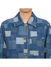 Silva Logo Patchwork Denim Jacket Blue - A.P.C. - BALAAN 9