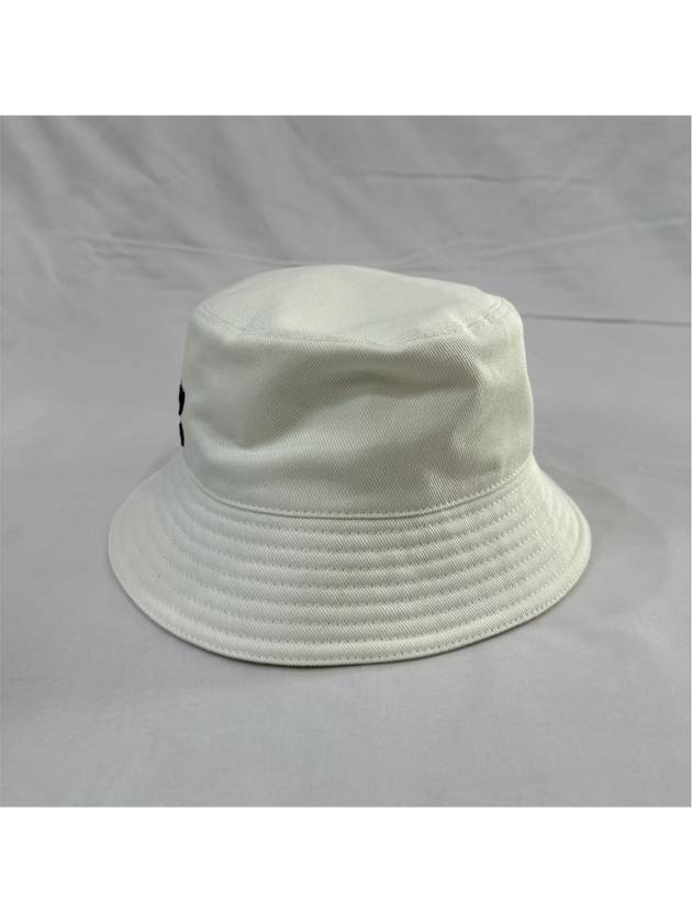 M Miumiu Fisherman Drill Logo Cotton Bucket Hat Hewite - MIU MIU - BALAAN 4