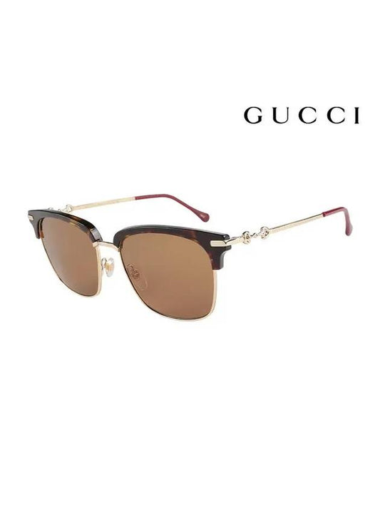 sunglasses GG0918S 002 lower gold rim acetate women - GUCCI - BALAAN.