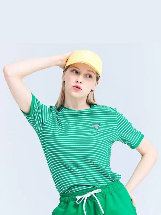 Golf Tennis Striped T-Shirt Green - AVAVE - BALAAN 1