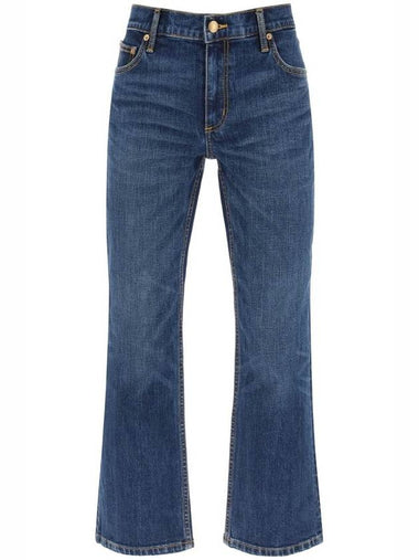 Mid-Rise Flare Jeans Blue - TORY BURCH - BALAAN 1