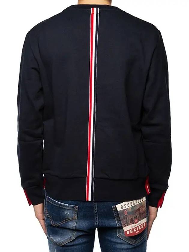 Center Back Stripe Crewneck Sweatshirt Navy - THOM BROWNE - BALAAN 6