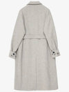 Alpaca Herringbone Balmacan Coat Gray - NOIRER FOR WOMEN - BALAAN 3