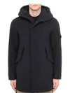 Men's Lens Wapen Parka Black - CP COMPANY - BALAAN.