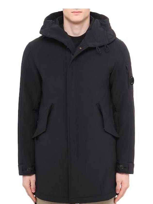 Men's Lens Wappen Parka Black - CP COMPANY - BALAAN 3