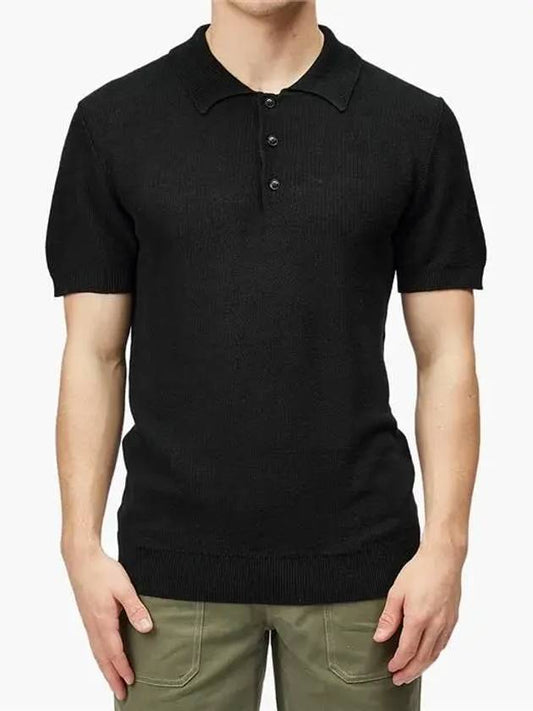 Men's Fred Polo Short Sleeve Polo Shirt Black - A.P.C. - BALAAN.