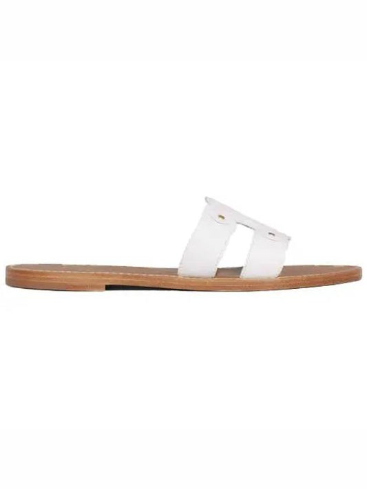 Women's Triomphe Calfskin Mule White - CELINE - BALAAN 2