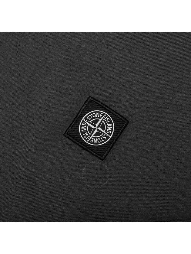 Logo Patch Short Sleeves T-Shirt  Steel Grey - STONE ISLAND - BALAAN 4