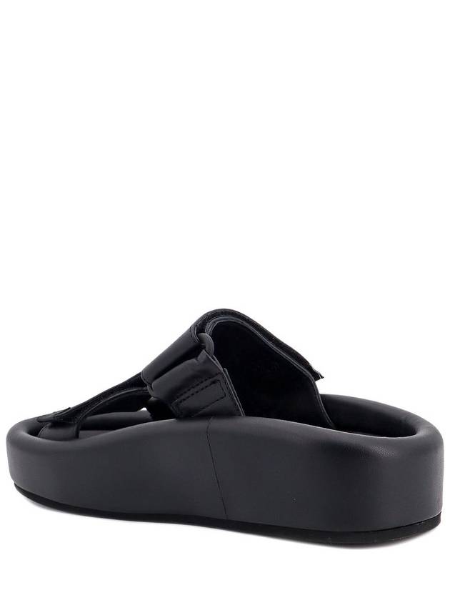 Webbing Slip-on Platform Sandals Black - MAISON MARGIELA - BALAAN 4