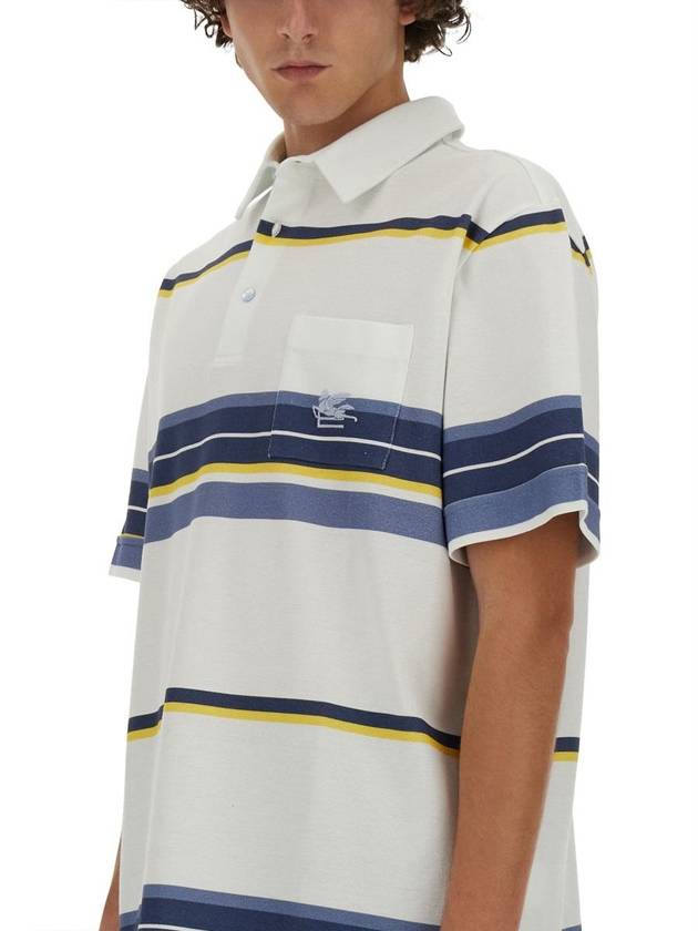 Etro Polo Shirt With Pegasus Embroidery - ETRO - BALAAN 5