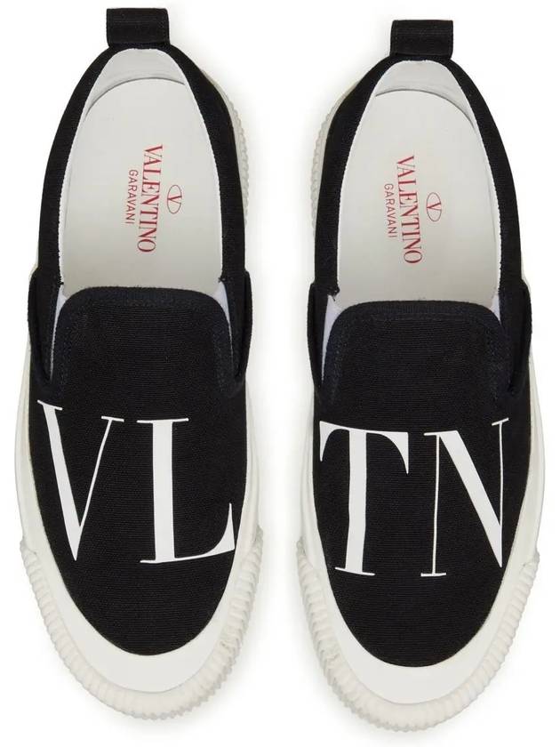 VLTN Canvas Slip-On Black - VALENTINO - BALAAN 3