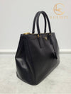 Used luxury goods Lewis It Black Saffiano Galleria 2 WAY Luxe Bag - PRADA - BALAAN 3