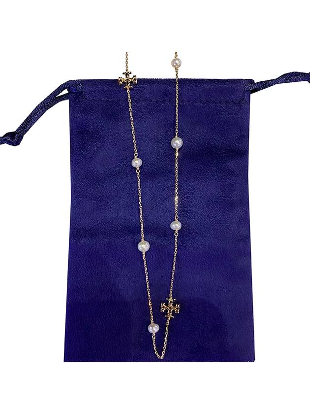 Kira Pearl Long Necklace Gold - TORY BURCH - BALAAN 2