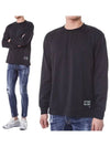 Logo Cotton Long Sleeve T-Shirt Black - STONE ISLAND - BALAAN 2