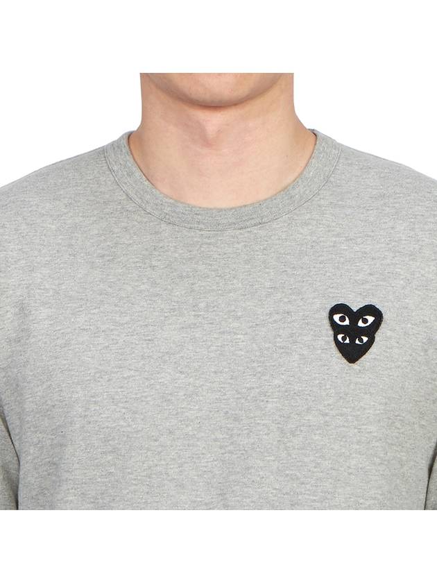 Double Heart Men's Long Sleeve T-Shirt AZ T300 051 1 - COMME DES GARCONS - BALAAN 6